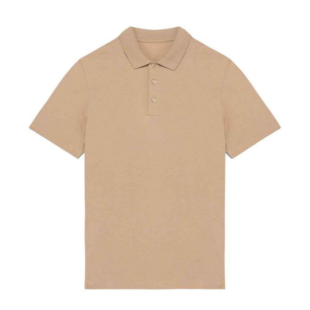 Native Spirit Mens Jersey Polo Shirt / Wet Sand